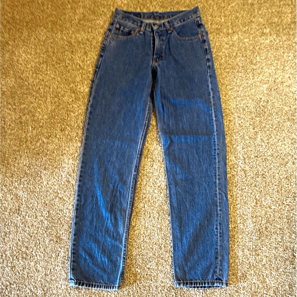 Levi's Jeans Men's Relaxed Fit Straight Blue Medium Wash Denim 5-Pocket Button
